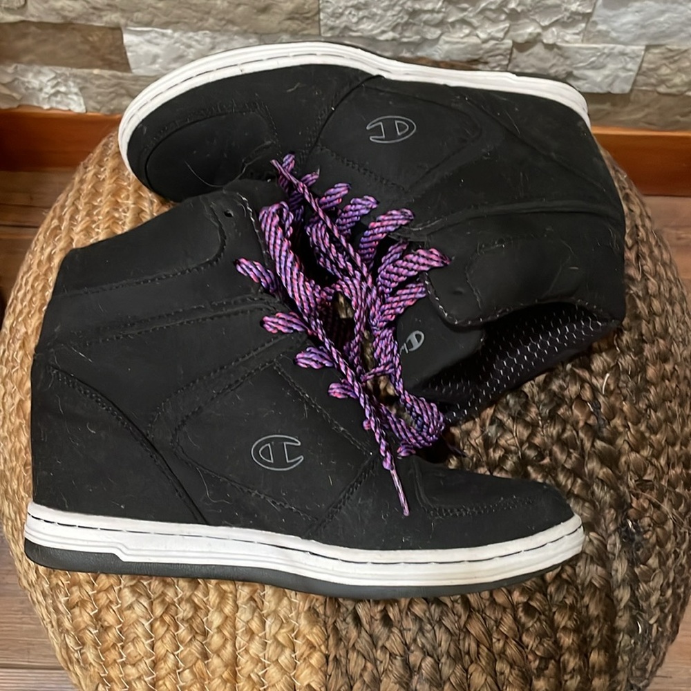 CHAMPION Wedge Heel Sneakers Women’s Sz. 7 - Picture 5 of 11